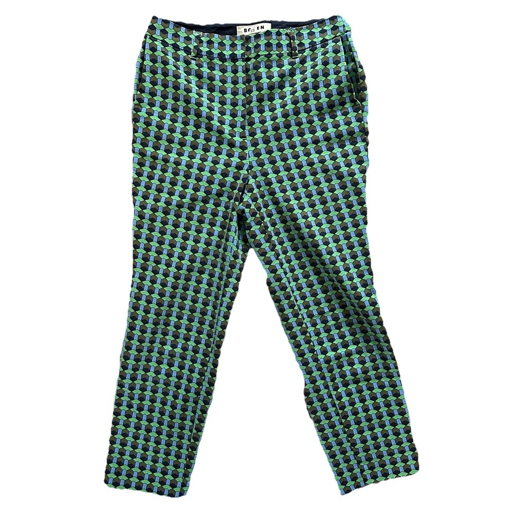 Boden‎ Printed Ankle Pants US 6P Geometric High Rise Slim